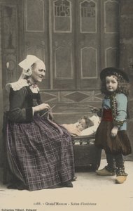 Enfants avec leur grand-mère - French Photographer
